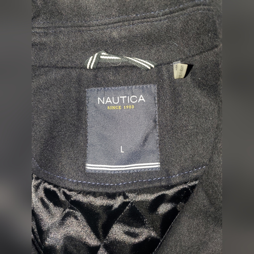 Nautica Double Breasted Peacoat Large - Picture 2 of 3